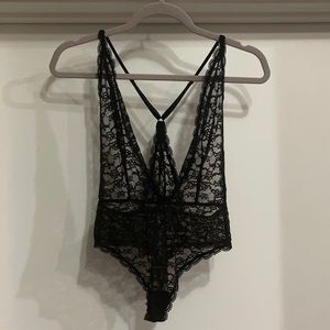Victoria Secret Size Small Black Lace Teddy